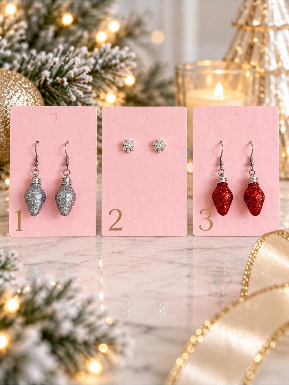 Christmas earrings (pick 1)